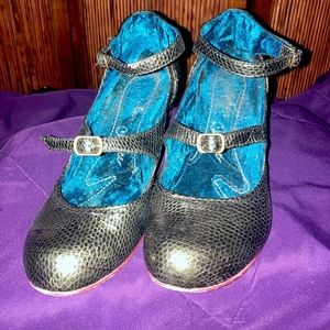 Irregular Choice double buckle shoes